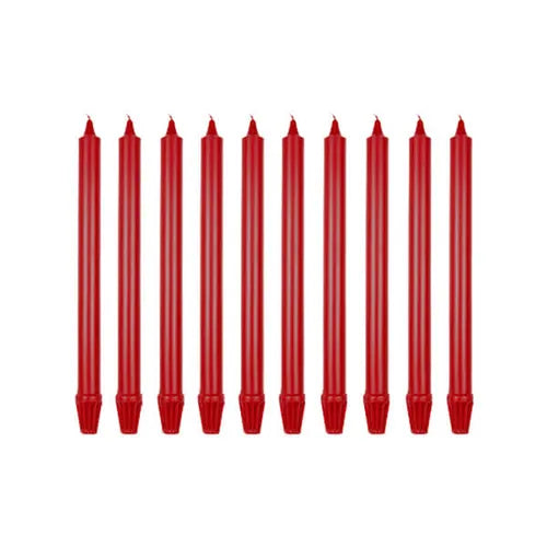 Price's Sherwood 10 Pack 10" Wine Red Dinner Candles - Home Deco London