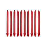 Price's Sherwood 10 Pack 10" Wine Red Dinner Candles - Home Deco London