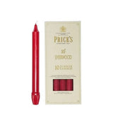 Price's Sherwood 10 Pack 10" Wine Red Dinner Candles - Home Deco London
