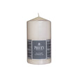 Close-up view of Price's Candles 80x150mm Altar Candle Ivory showcasing its smokeless and non-drip qualities, a great choice for altar candles unscented.