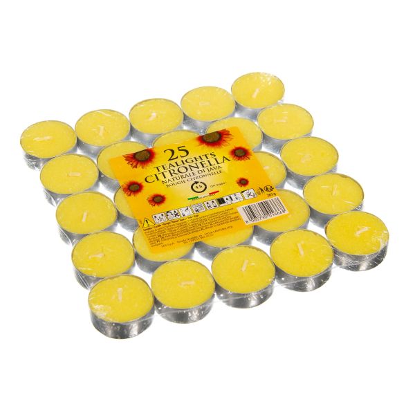 Price's Citronella Tealight Candles Pack of 25 - Home Deco London
