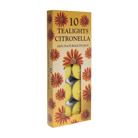 Price's Citronella Tealights - Pack of 10 - Home Deco London