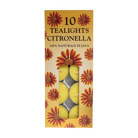 Price's Citronella Tealights - Pack of 10 - Home Deco London