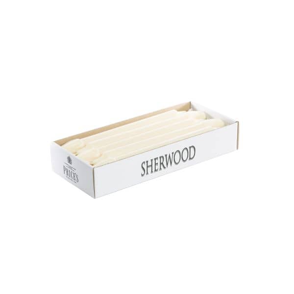 Price's Sherwood 10 Pack 10" Ivory Dinner Candles - Home Deco London