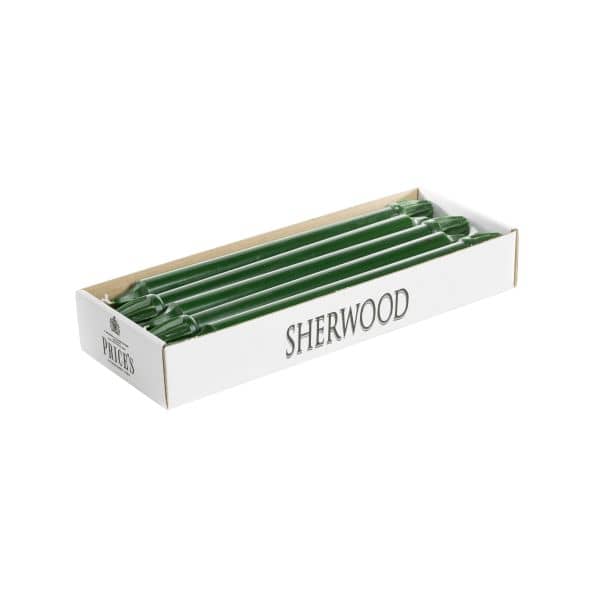 Price's Sherwood 10 Pack 12" Evergreen Dinner Candles - Home Deco London