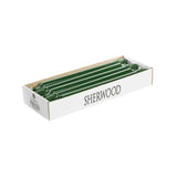 Price's Sherwood 10 Pack 12" Evergreen Dinner Candles - Home Deco London