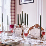 Price's Sherwood 10 Pack 12" Evergreen Dinner Candles - Home Deco London