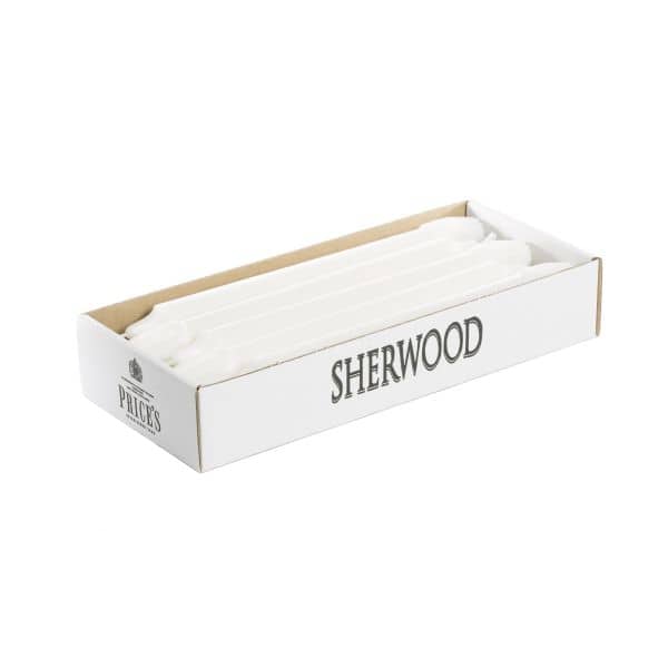 Price's Sherwood 10 Pack 10" White Dinner Candles - Home Deco London