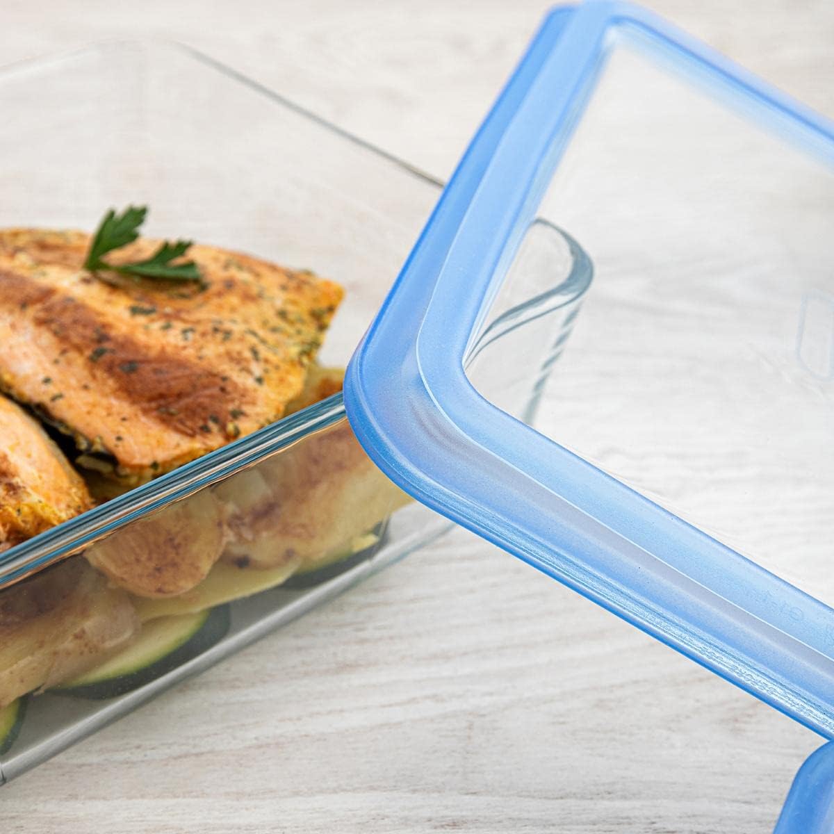 Pyrex® Zero Plastic Glass Storage Containers Set of 3 - Home Deco London