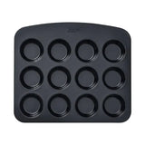 Close-up of Pyrex Glide 12 Muffin and Cupcake Tray, highlighting the durable non-stick muffin tray design.