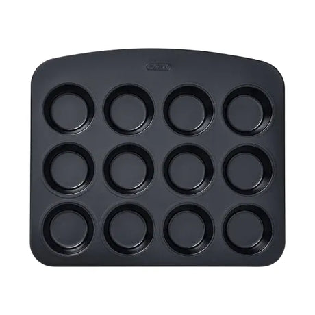 Close-up of Pyrex Glide 12 Muffin and Cupcake Tray, highlighting the durable non-stick muffin tray design.