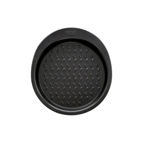 Close-up of the Pyrex Glide Cake tin 22cm highlighting the ergonomic side handle and non-stick surface for safe cooking.