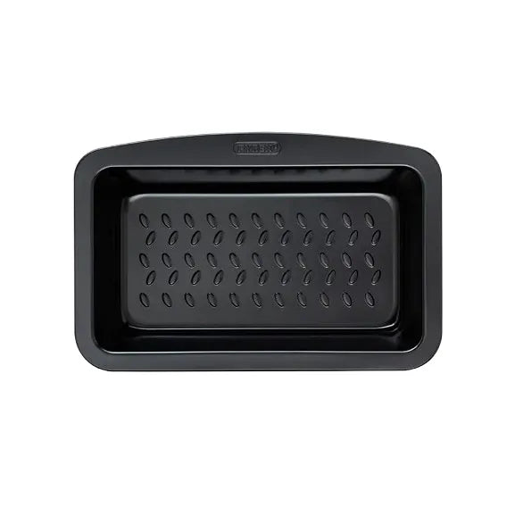 High-quality Pyrex Glide Loaf Tin showcasing its ergonomic side handle for easy handling, designed for non-stick performance.