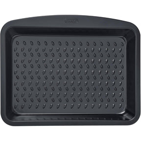 Pyrex Glide Metal Roaster 34x24cm, a durable non-stick roasting pan for effortless cooking.