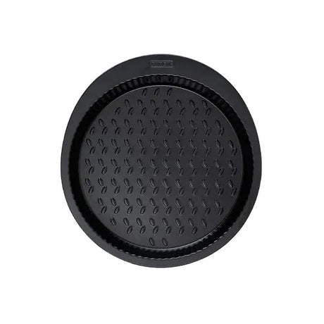 Durable Pyrex Glide Pie Tin & Tart Dish showing ergonomic design and safe grip, perfect for handling. The ultimate non-stick pie dish for home bakers.