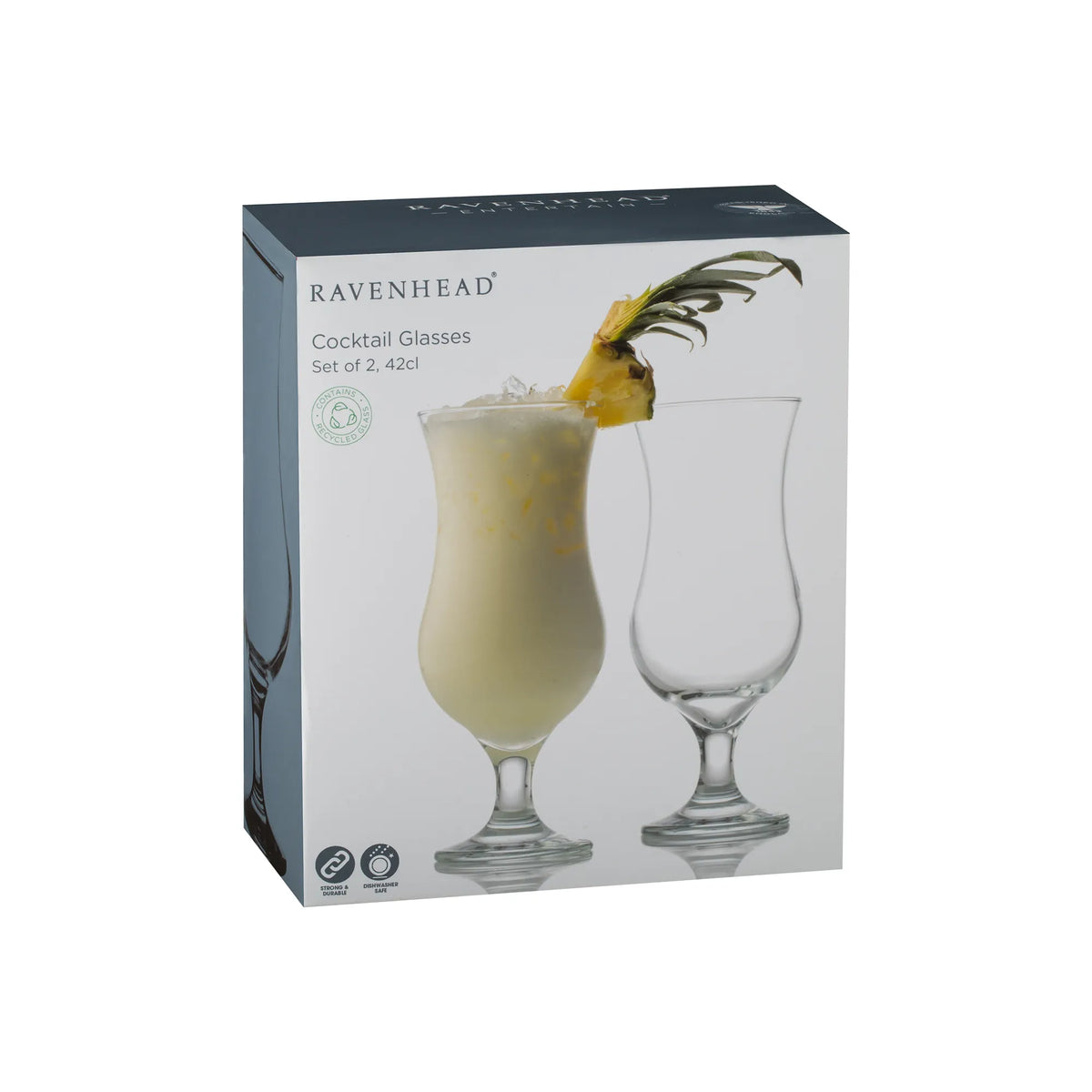 Lifestyle shot of the Entertain Set Of 2 Cocktail Glasses 42cl being enjoyed at a party, ideal for your cocktail glasses set.