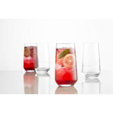 Ravenhead Majestic hiball glasses set with dimensions 15cm height, perfect for any occasion and dishwasher safe.