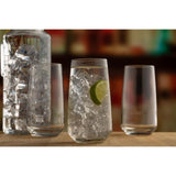 Four Ravenhead Majestic hiball glasses set elegantly displayed, ideal for spritzers and casual gatherings.