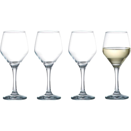 Ravenhead Majestic Set Of 4 White Wine Glasses Set 30cl - Home Deco London