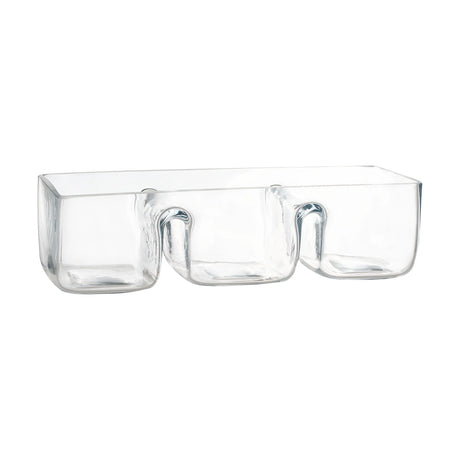Ravenhead Rectangular Divided Serving Dish Handmade Glass - Home Deco London