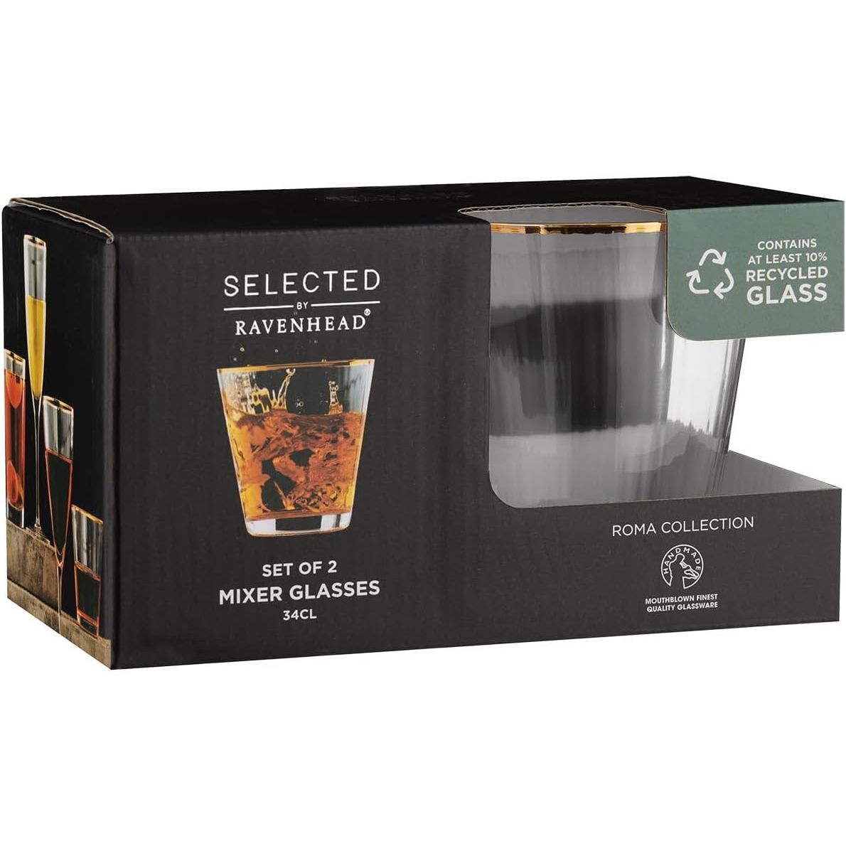 Ravenhead Roma Mixer Glasses Set of 2 - Home Deco London