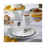 Rayware Milan White Rim 16 Piece Dinner Set - Home Deco London
