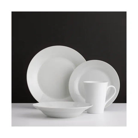 Rayware Milan White Rim 16 Piece Dinner Set - Home Deco London