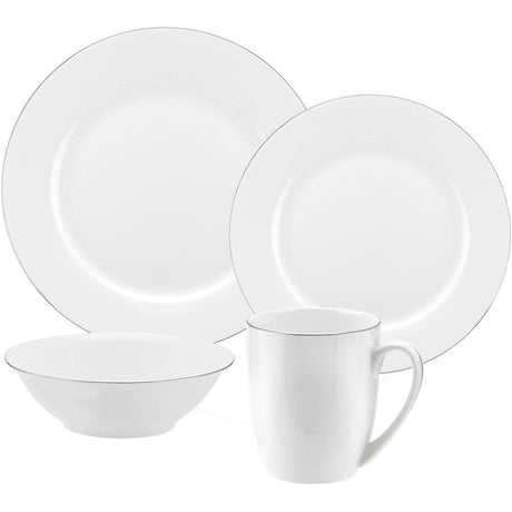 Royal Worcester Serendipity Platinum Dinner Set 16 Piece - Home Deco London