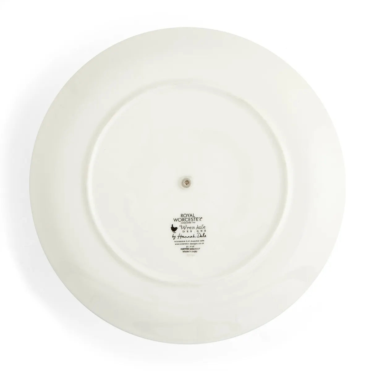 Artistic view of the Royal Worcester Wrendale Designs two-tier cake stand featuring intricate watercolour animal illustrations.