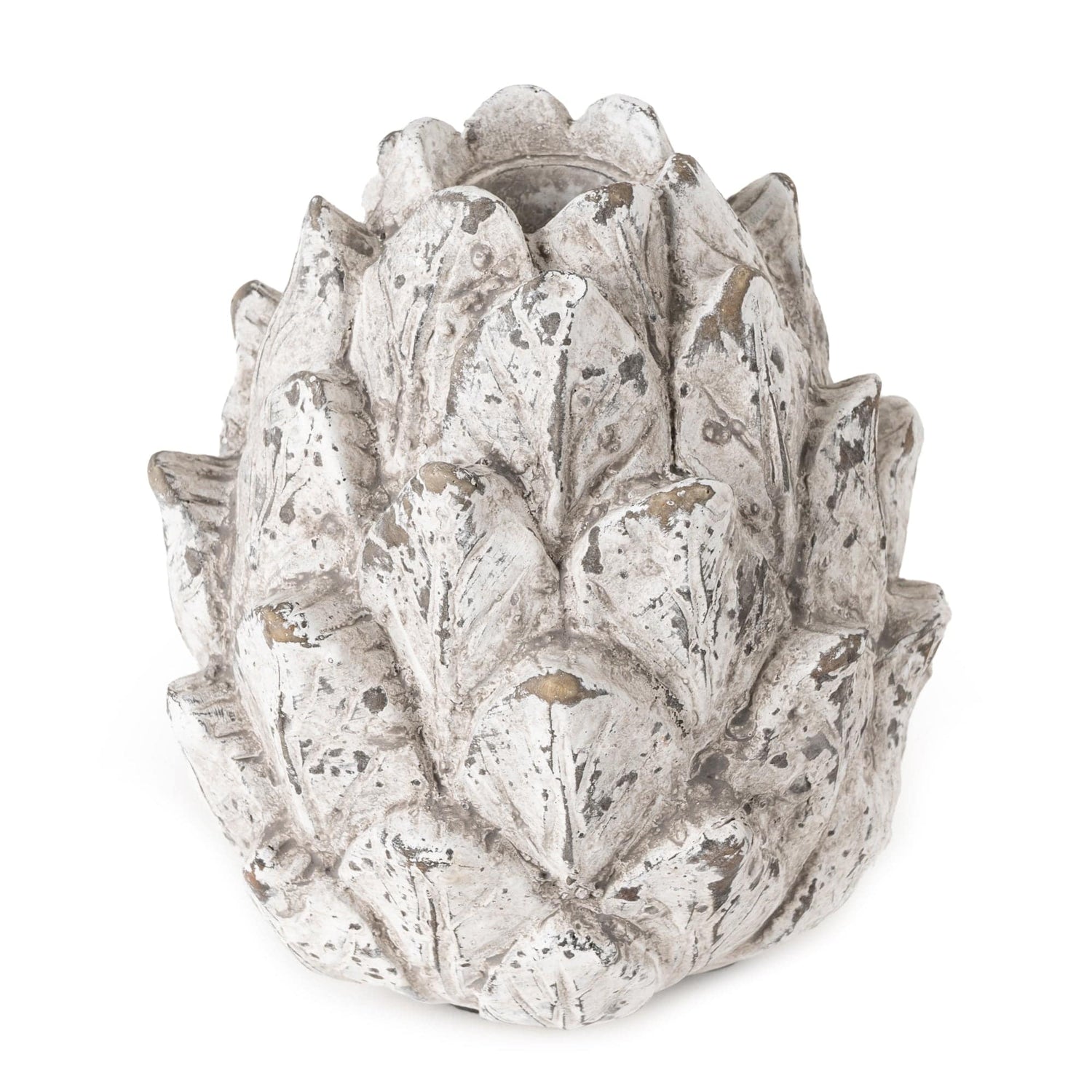 Artichoke Large Candleholder Resin Stone - Home Deco London