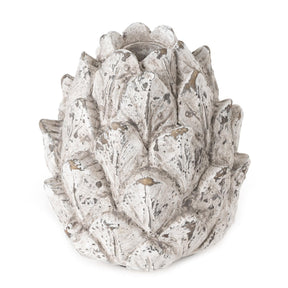 Artichoke Large Candleholder Resin Stone - Home Deco London