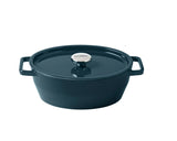 Pyrex SlowCook Eclipse Green Oval cast iron casserole dish 29cm - Currently on Order - Orders will be delivered from the 15/10/2026.