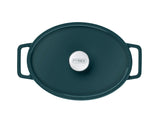 Pyrex SlowCook Eclipse Green Oval cast iron casserole dish 29cm - Currently on Order - Orders will be delivered from the 15/10/2026.