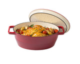 Pyrex SlowCook Red Oval cast iron casserole dish 33cm - Currently on Order - Orders will be delivered from the 15/10/2026.