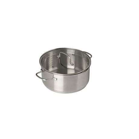 Pyrex Infinity Stew Pot with Lid Stainless Steel Diameter 24 cm, All Heat Sources Including Induction and Oven