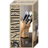 Sabatier Maison Ashwood 5-Piece Kitchen Knife Block Set - Home Deco London