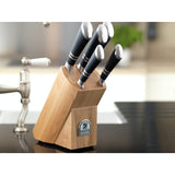 Sabatier Maison Ashwood 5-Piece Kitchen Knife Block Set - Home Deco London