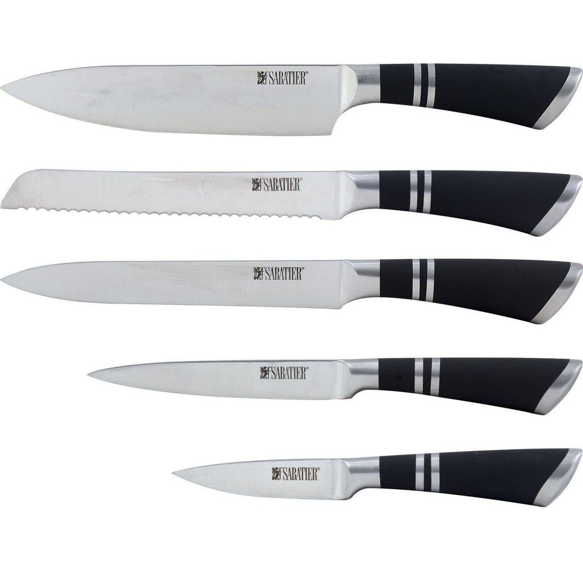 Sabatier Maison Ashwood 5-Piece Kitchen Knife Block Set - Home Deco London