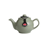 Sage Green Teapot 2 Cup Stoneware with Non-Drip Spout & Comfortable Handle - Home Deco London
