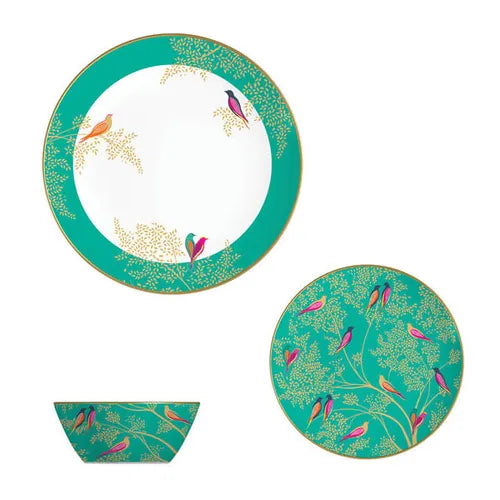 Sara Miller London Chelsea Collection 12 Piece Porcelain Tableware Set - Home Deco London