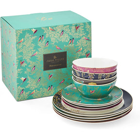 Sara Miller London Chelsea Collection 12 Piece Porcelain Tableware Set - Home Deco London