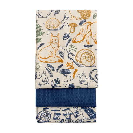 Price & Kensington Woodland Set of 3 Tea Towels - Home Deco London