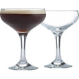 Ravenhead Entertain Set 2 Cocktail Saucer Glasses 20cl featuring elegant coupe cocktail glasses with a slender stem.