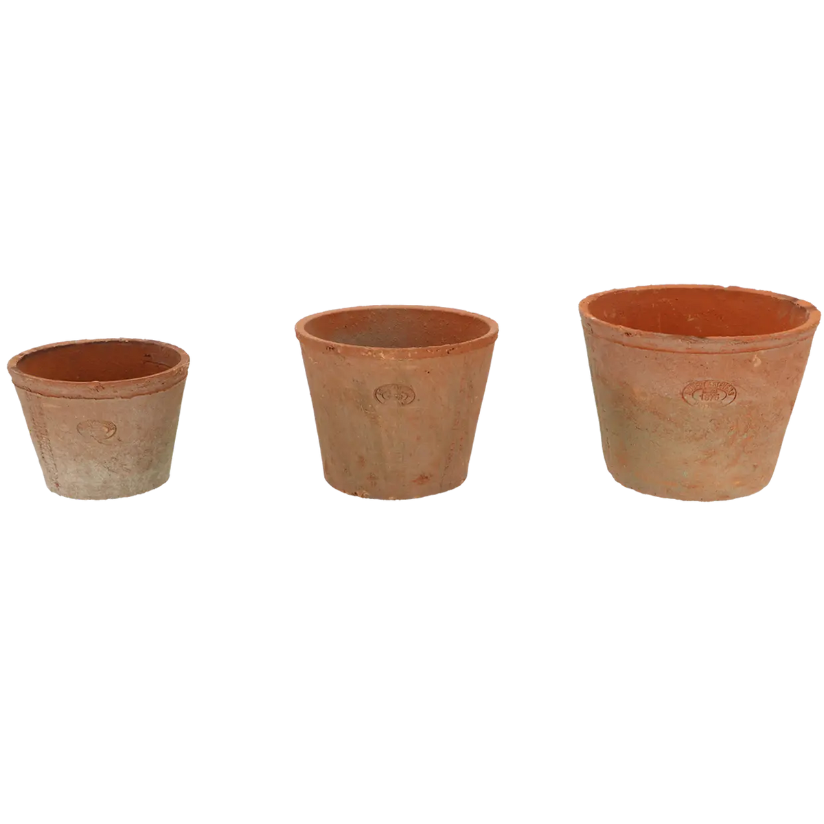 Esschert Design Large Aged Terracotta Pots Set of 3 Aged - Home Deco London