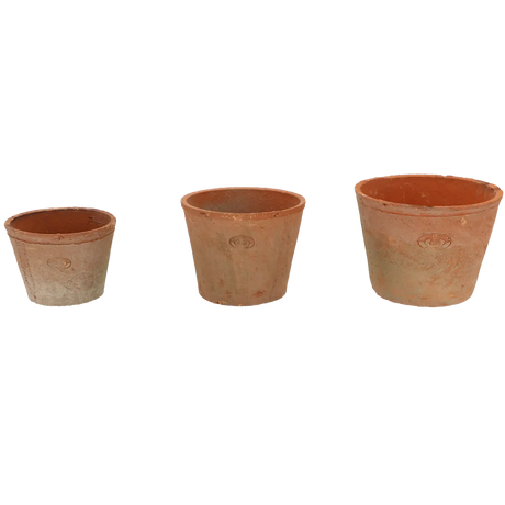 Esschert Design Large Aged Terracotta Pots Set of 3 Aged - Home Deco London