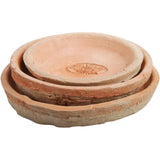 Esschert Design Aged Terracotta Round Saucers Set of 3 - Home Deco London