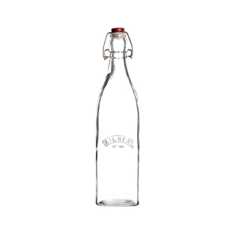 Kilner Clip Top Square Bottle 0.55 Litre Pack of 4 - Home Deco London