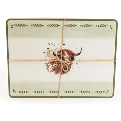 Highland Cow Set of 4 Placemats and Coasters - Home Deco London