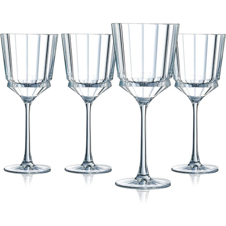 Cristal D'arques Set of 4 Macassar 27cl Wine Glasses - Home Deco London