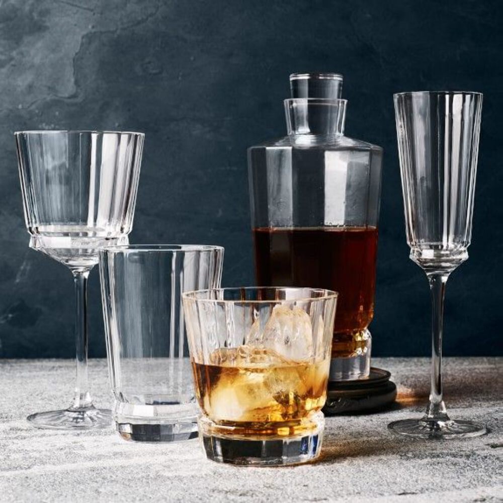 Cristal d'Arques Set of 4 Macassar Hiball Glasses - Home Deco London
